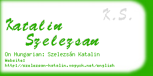 katalin szelezsan business card